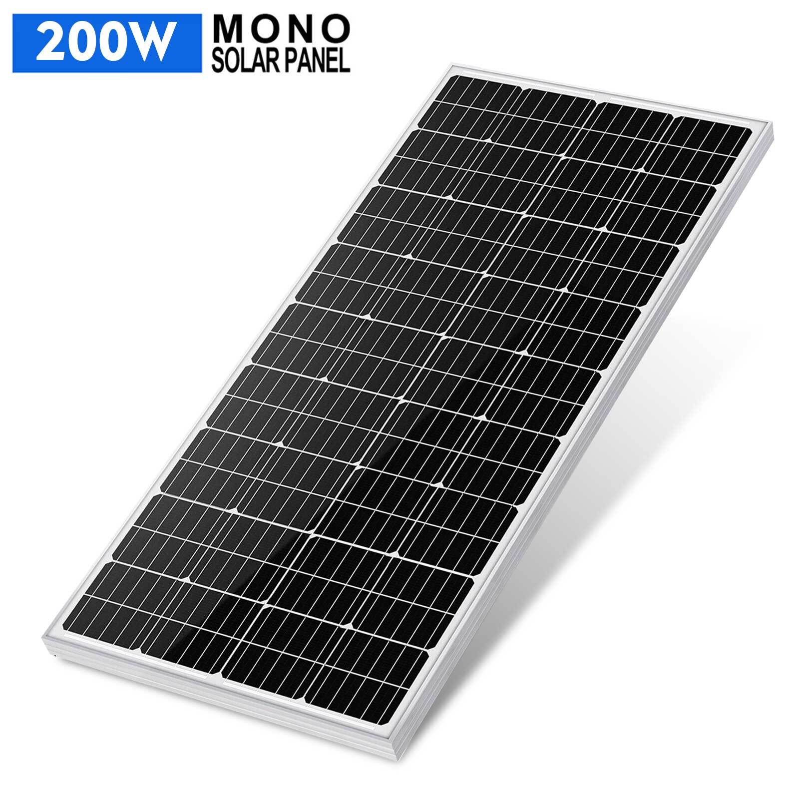 200W/1200W Solar Panel 12V Mono PV Module Power Charger RV Marine Farm Battery