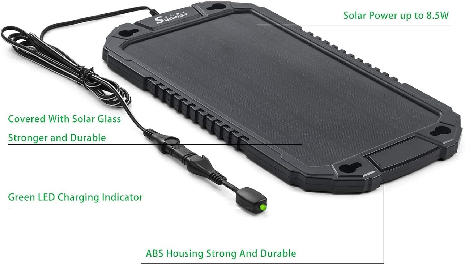 Waterproof Solar Panel Charger for Vehicles
