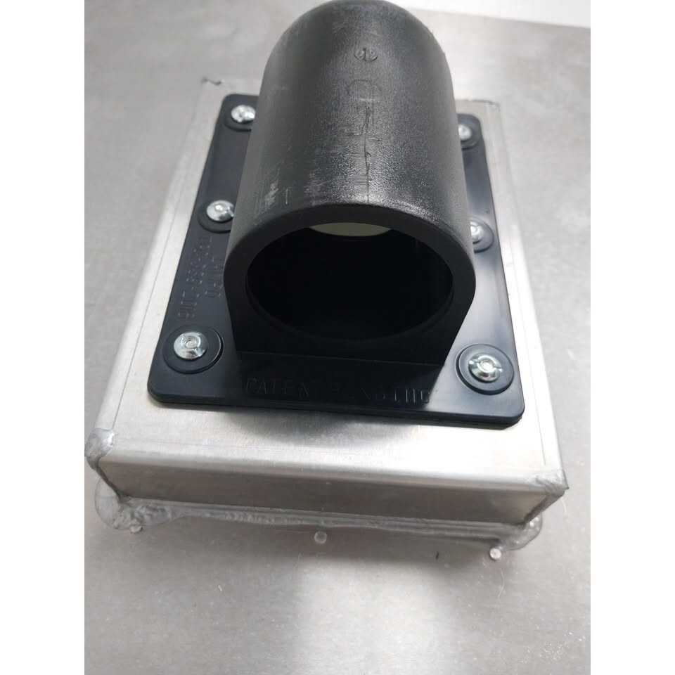New IAMPO Metal Base Solar Roof Jack Flashing Open Box 22″ x 19″ x 5″