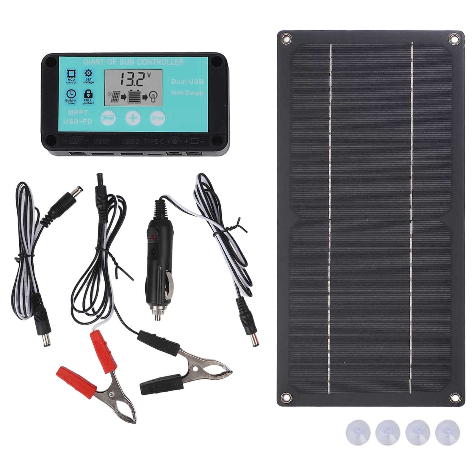 600W Solar Panel Kit 100A Controller Portable for Camping and For RV Power