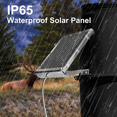 12V 1.7W Solar Panel for Deer Feeder Waterproof Solar Battery Charger with