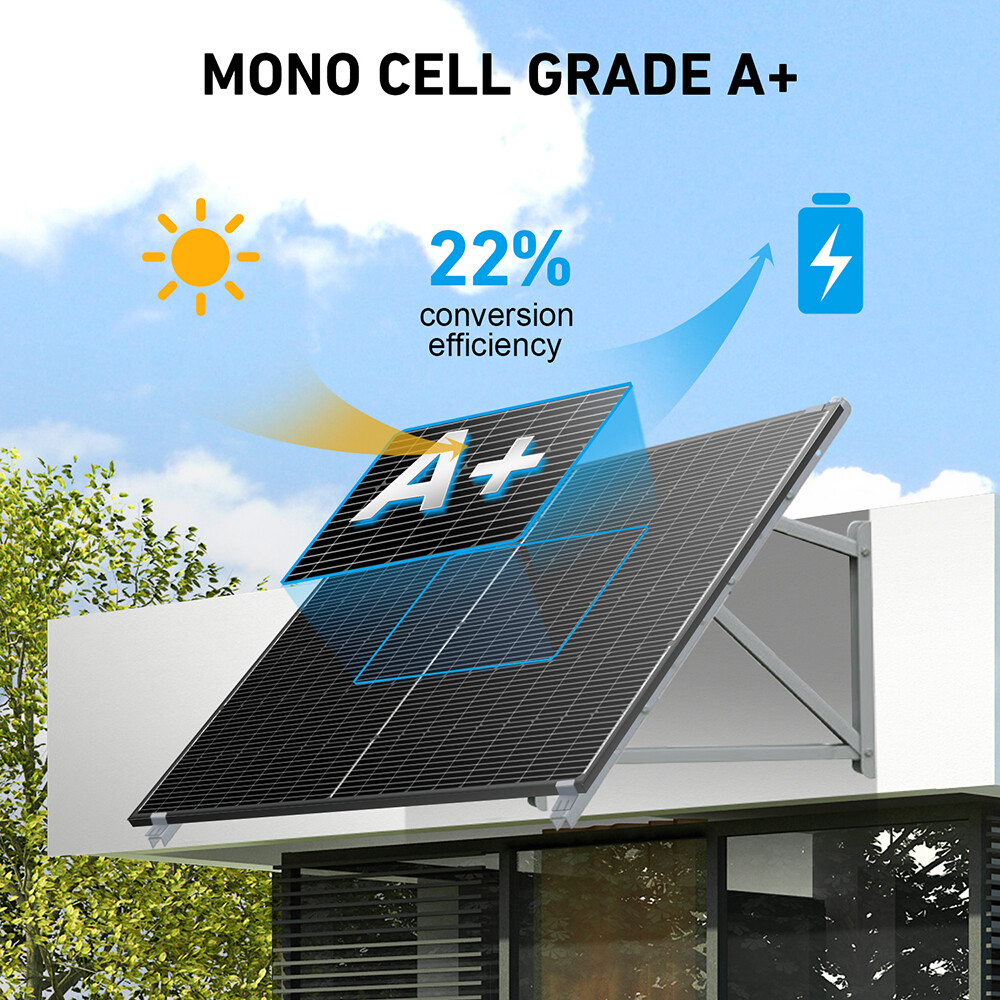 Dokio 100w 200w Rigid Monocrystalline Solar Panel Kit for Home/Caravan/RV/Boat