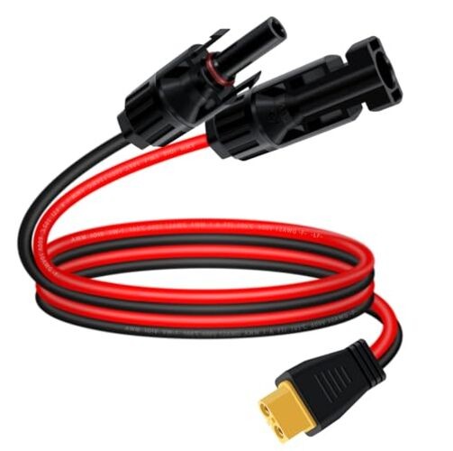 12AWG XT60 Solar Cable – 3.31mm2 – 3 m/10 ft Extension