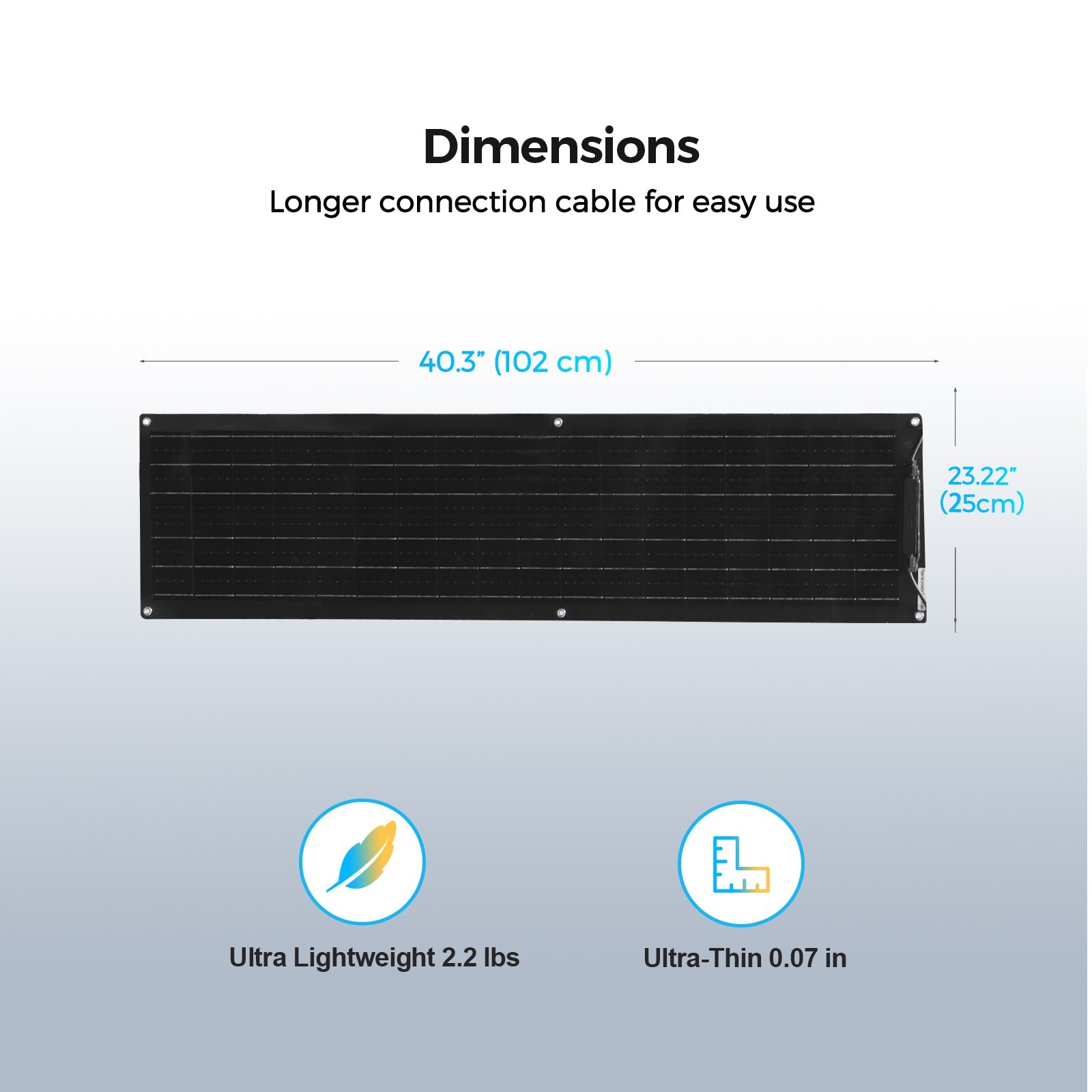 50W Flexible Solar Panel Kit Monocrystalline 10A Controller for Home RV Off-grid