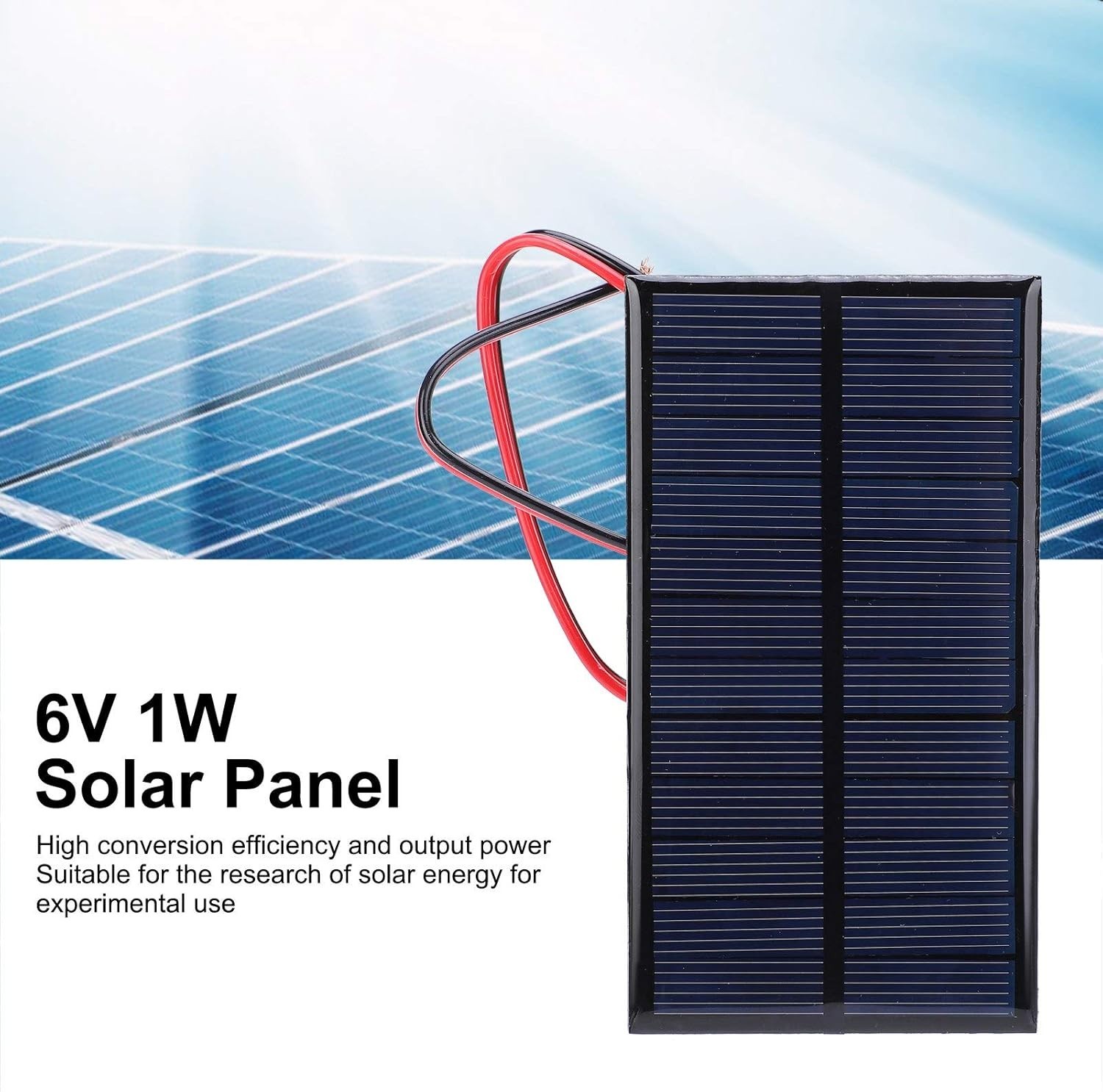 Mini Solar Panel, 3Pcs DC 6V Solar Cells Charger Power Module Polycrystalline…