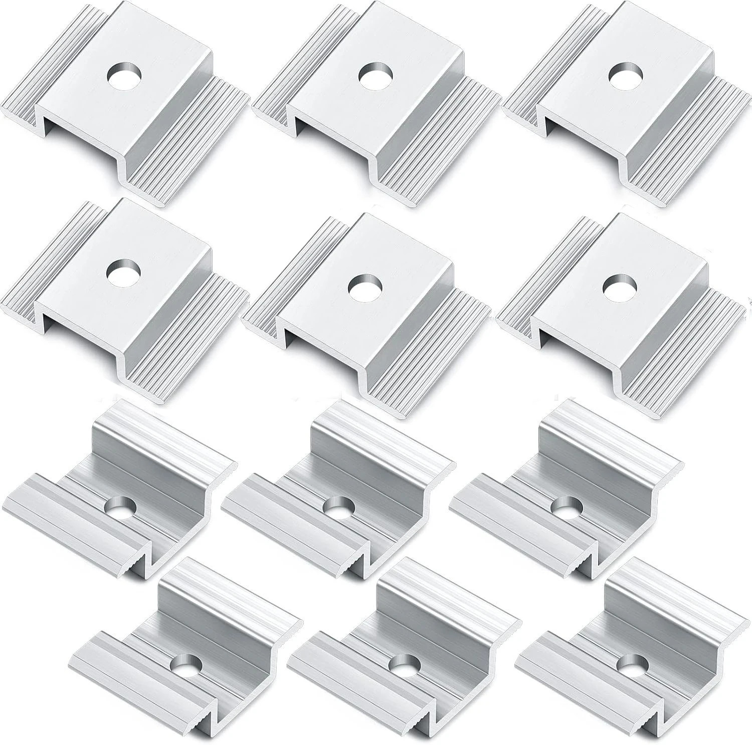 48/24/12Pcs Solar Panel Mid Clamps Photovoltaic Panel Bracket PV Panel Mid Clamp