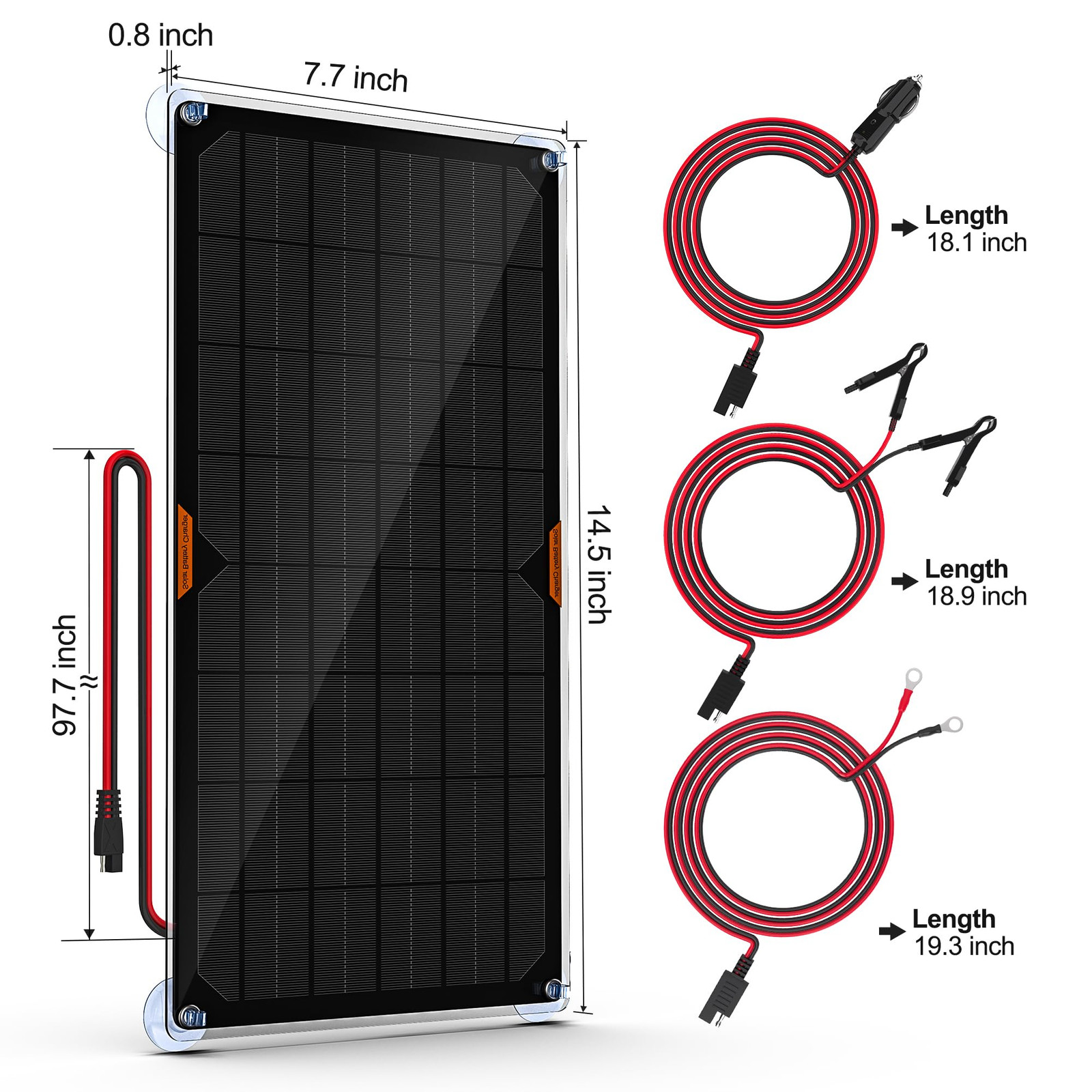10W 12V Solar Panel Car Battery Charger Portable Waterproof Power Trickle Bat…