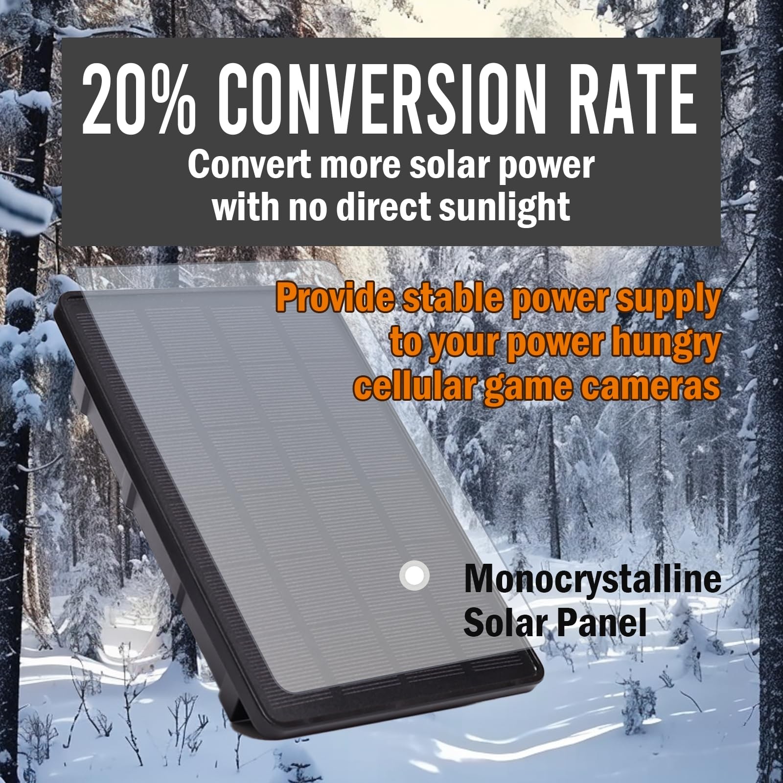 5V/12V Trail Solar Panel – 4W Solar Panel Battery w/ 8000mAh Li-ion Battery, …