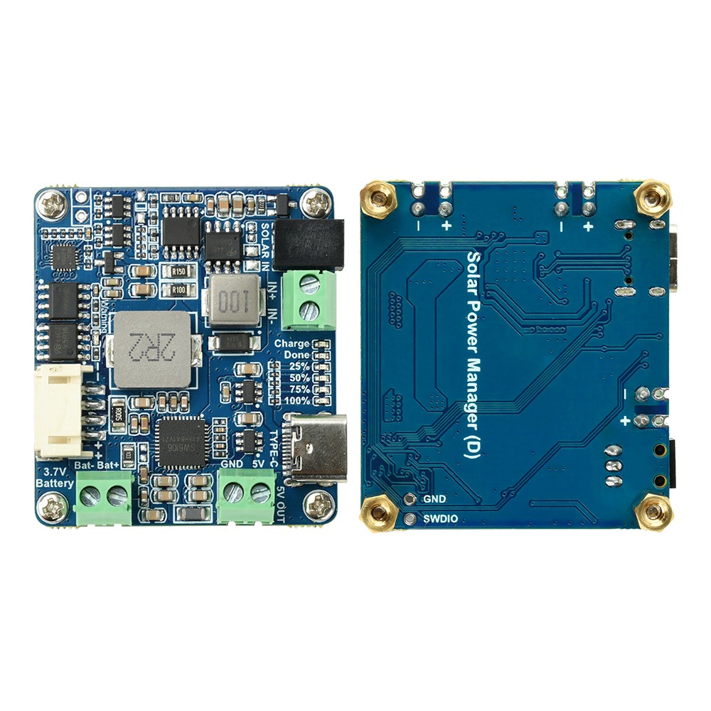 6-24V Solar Panel Power Management Module 5V 3A Supports MPPT, PD QC FCP SFCP