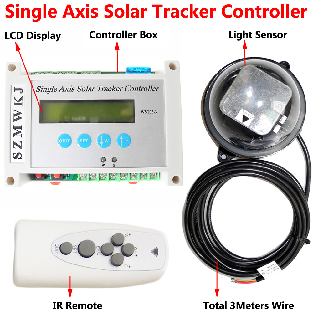Auto-Tracking Single/Dual Axis Solar Tracker Controller + Relay Extension Module