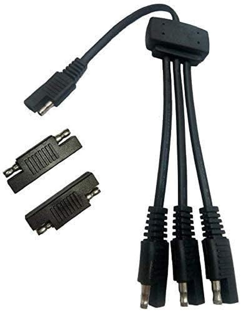 Panel Connectors, Extension Cable to Connect 3 Panels to 12V Battery