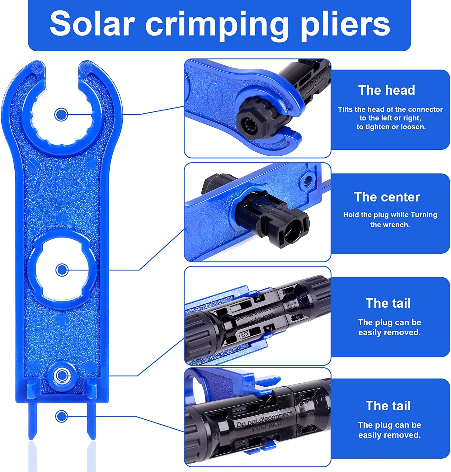 Karidge Solar Cable Connector-Crimping Tool Kit,20 Pairs Male/Female Solar Panel