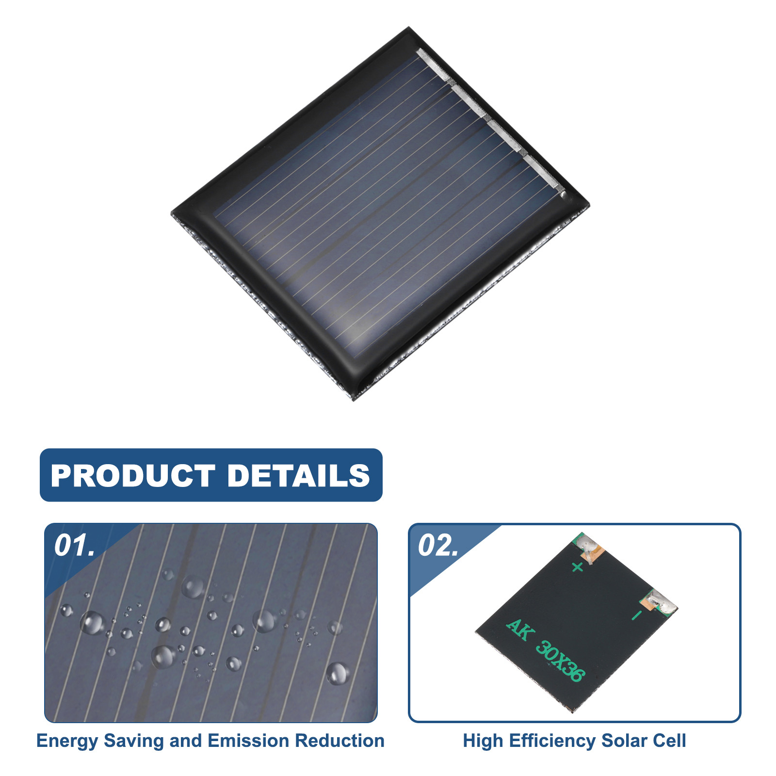 10PCS 2V 0.12W 0.06A Mini Solar Panels for Solar Power Small Solar Cells