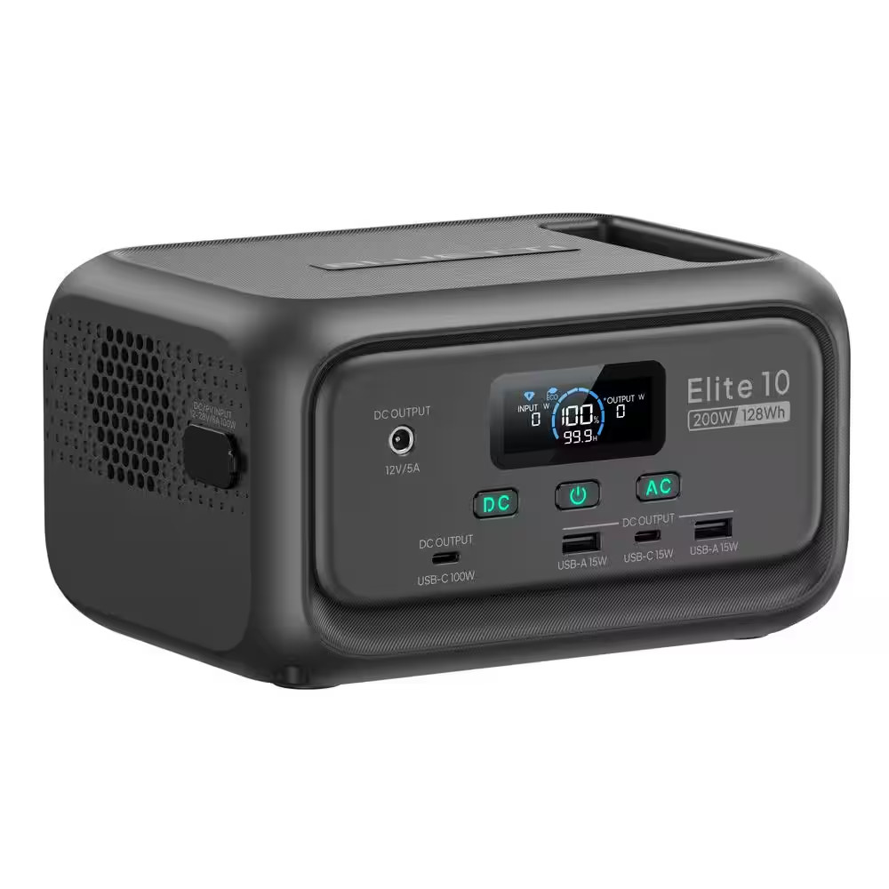 200W Portable Power Station – 128Wh Solar Generator for Camping & Outdoors