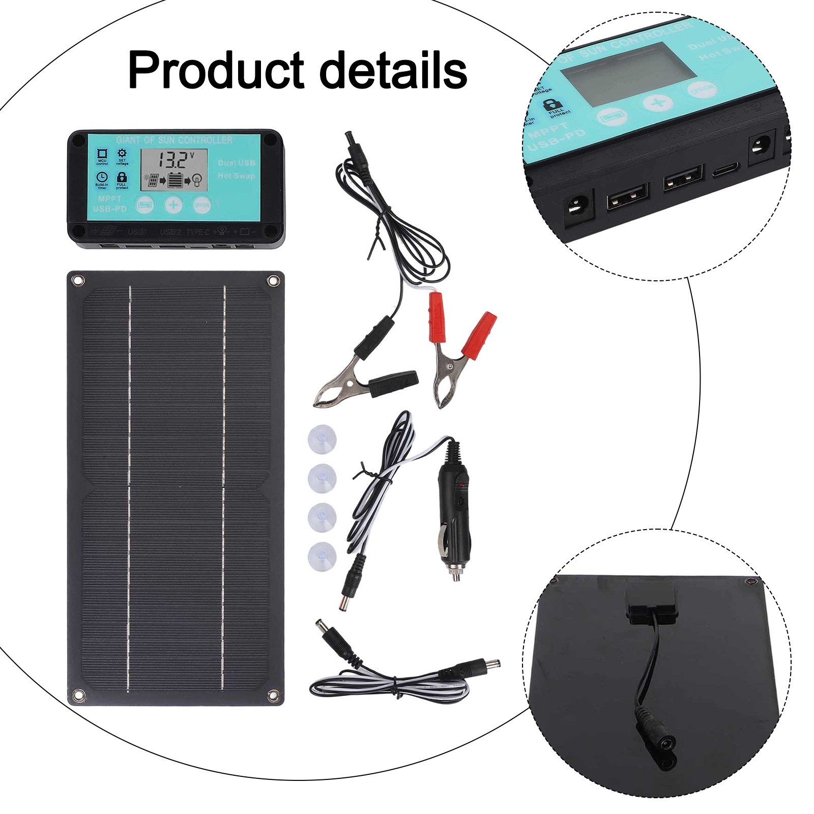 600W Solar Power System with 100A Controller for Reliable Energy Off the Grid