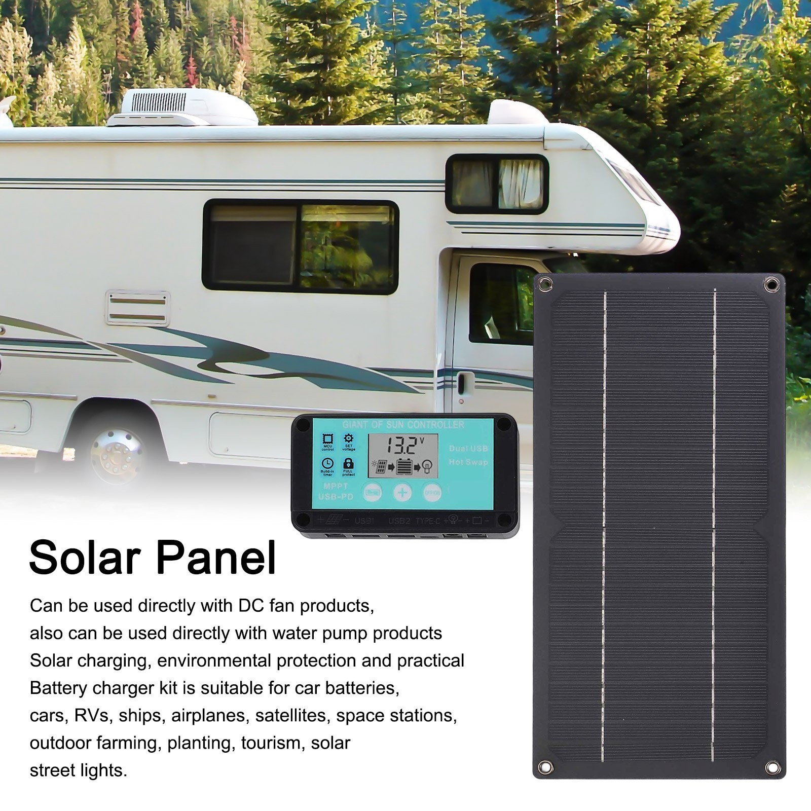 600W Solar Power System with 100A Controller for Reliable Energy Off the Grid