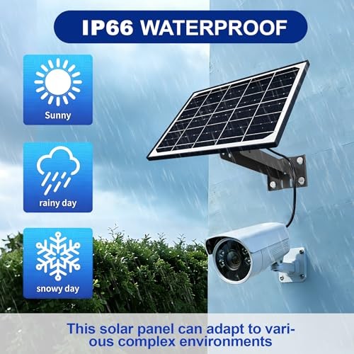 Eco-friendly 6W 5V Monocrystalline Solar Panel, Type-C Interface, IP66 Black6