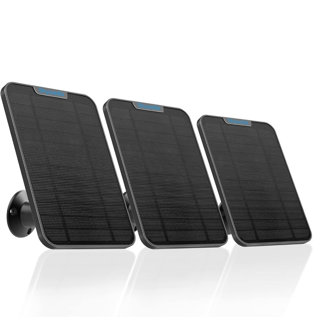 3 PACK SHYUEDA 4W High Efficiency Charging Solar Panels For Blink Weatherproof
