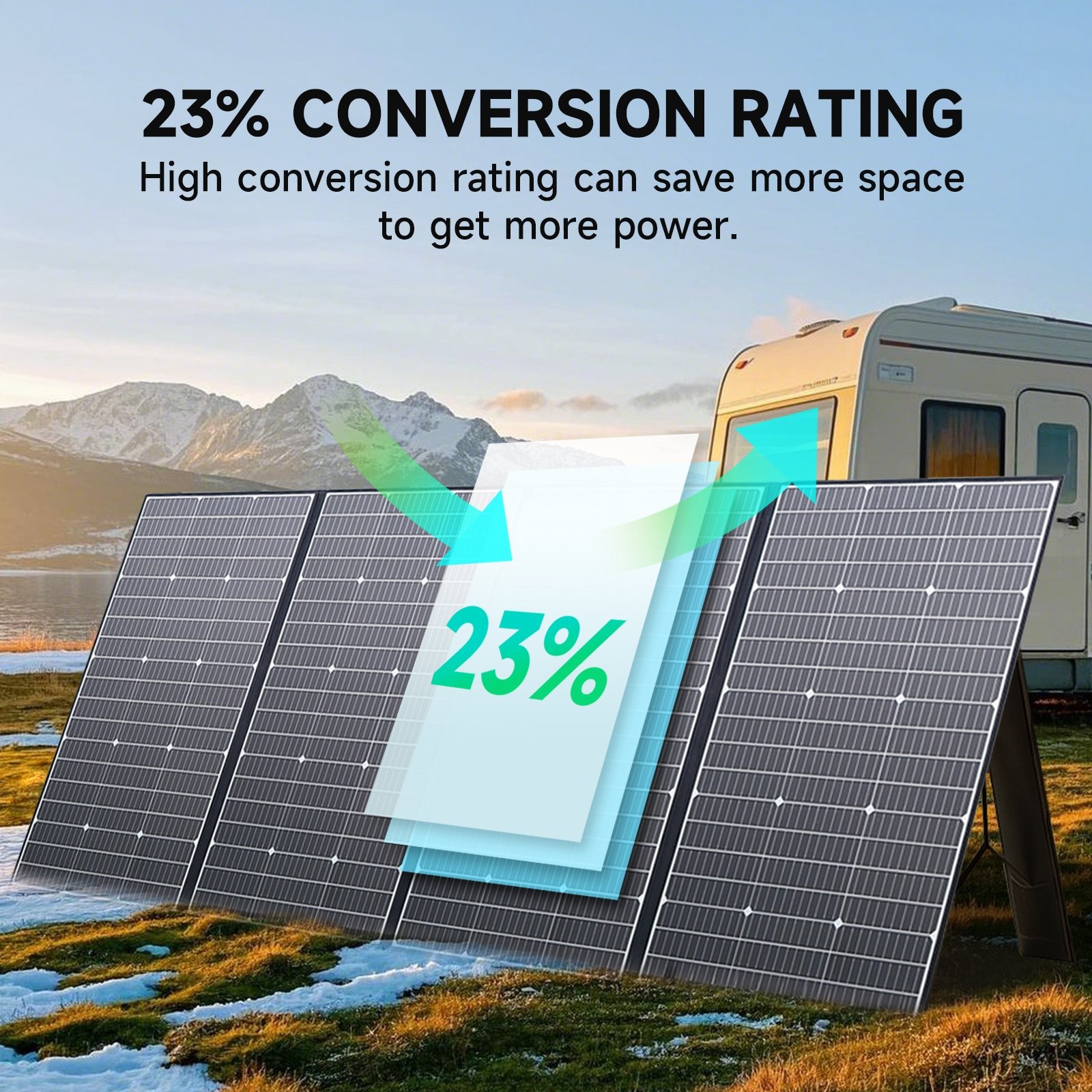 ALLPOWERS 400Watt solar panel kit Self-Waterproof for Power Station Off-gird