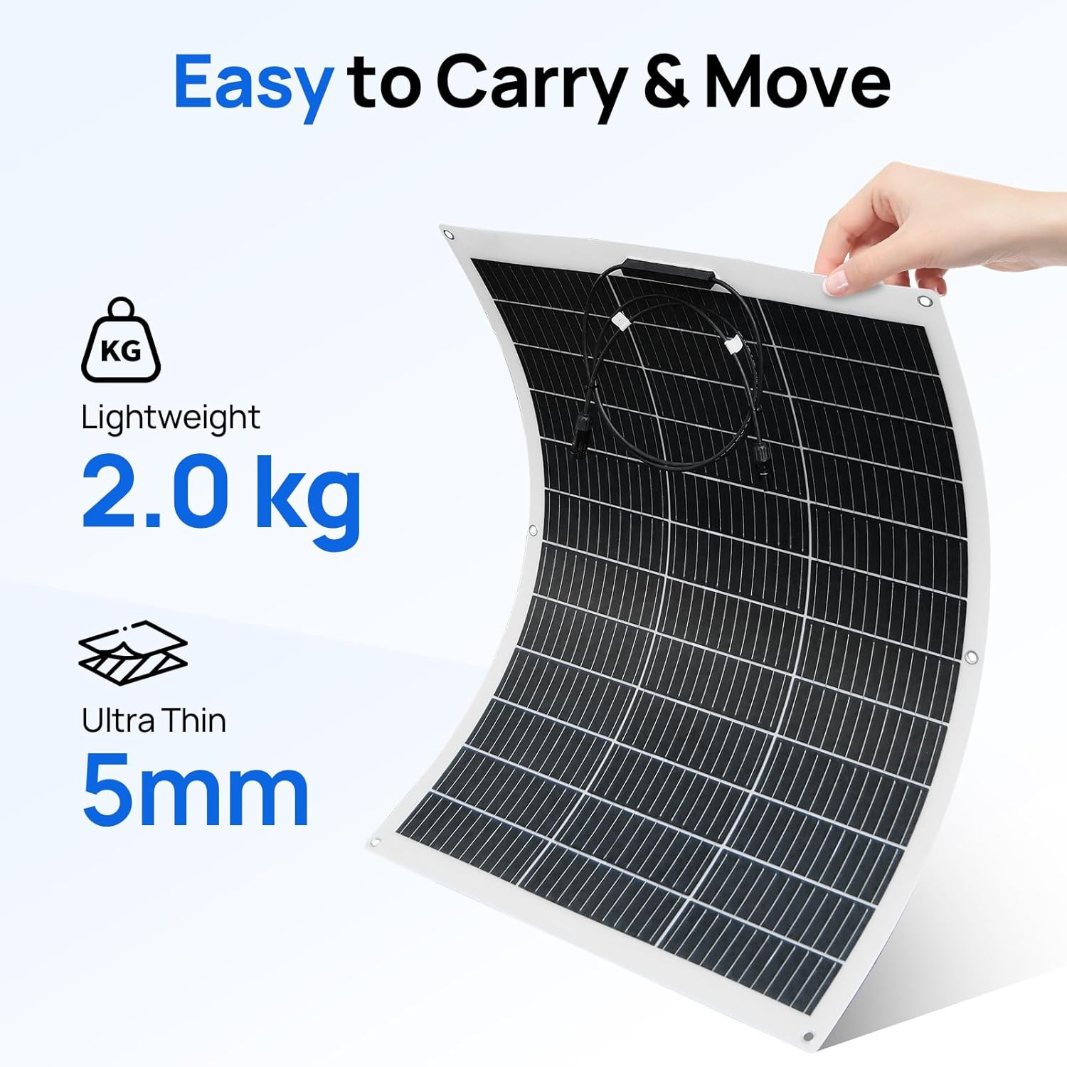 260W Flexible Solar Panel Kit for RV, Boat, Off-Grid Home – 2x130W Mono