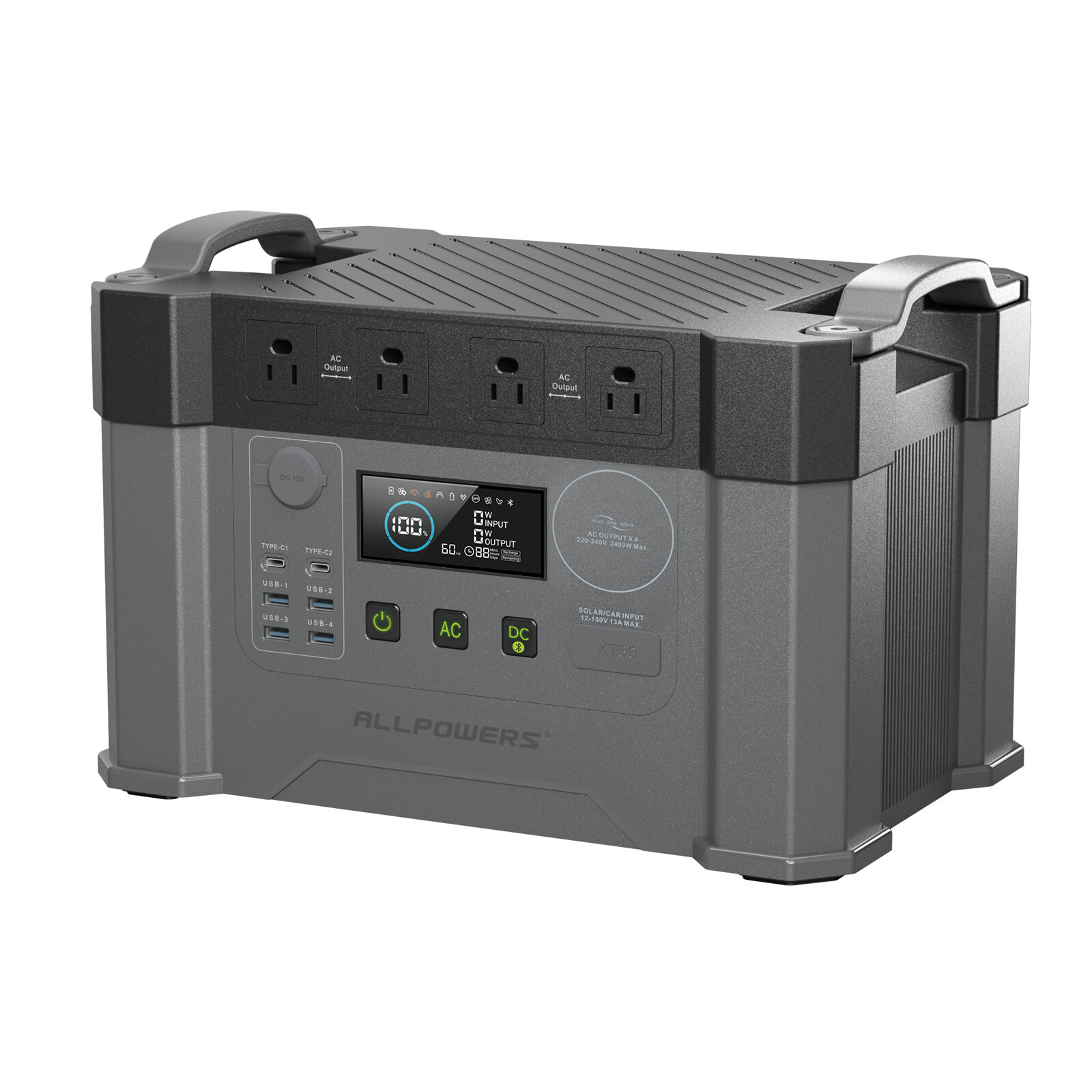 ALLPOWERS S2000 Pro Solar Generator Portable Power Station For Outdoor Camping