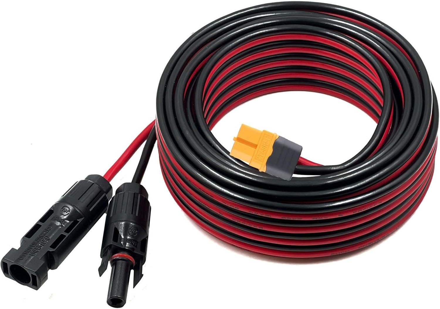 XT60 Adapter to Solar Connector Cable 12AWG 25FT, XT60 to Solar Panel Extension