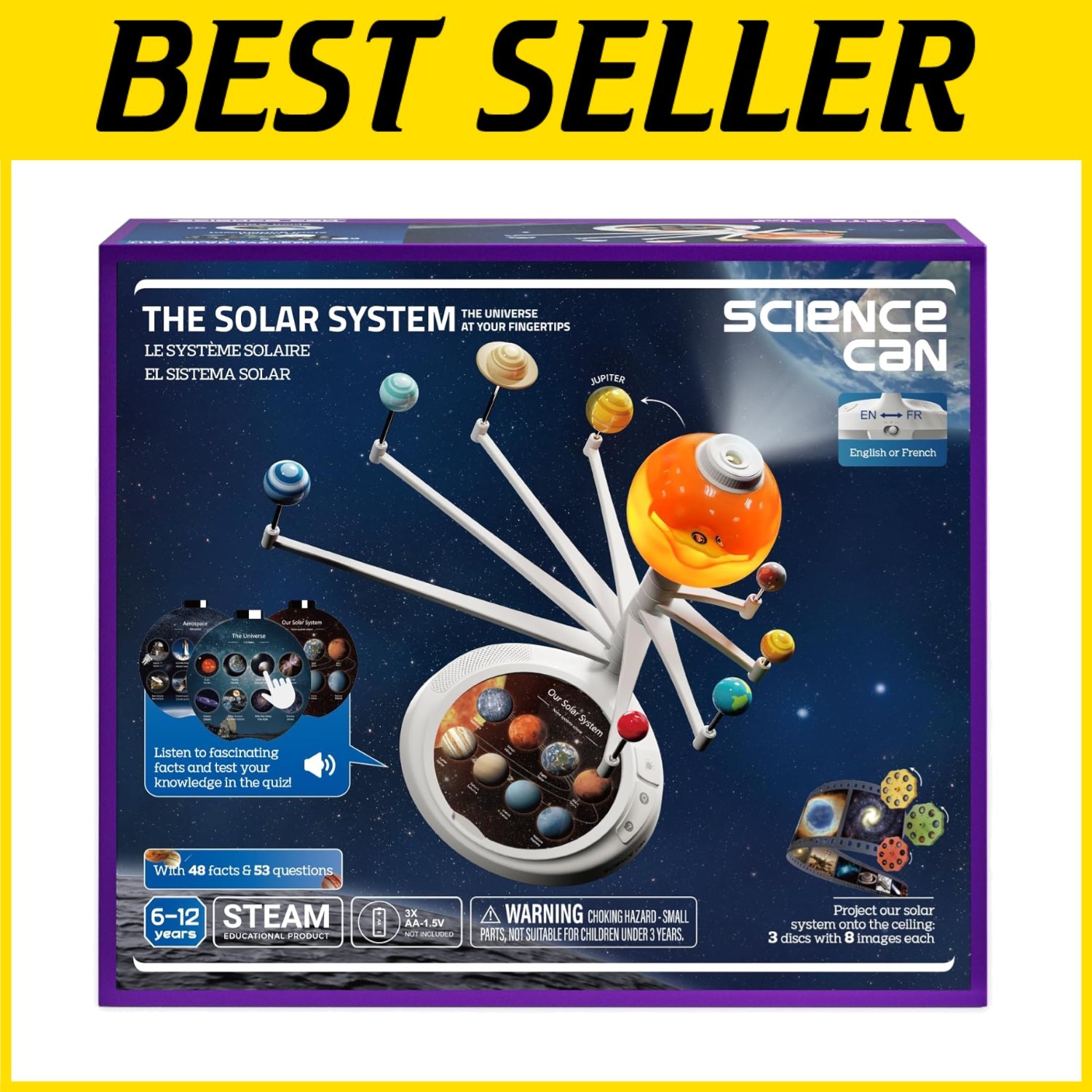 Hands-On Astronomy Learning Toy – Talking Solar System Projector for Ages 6-12