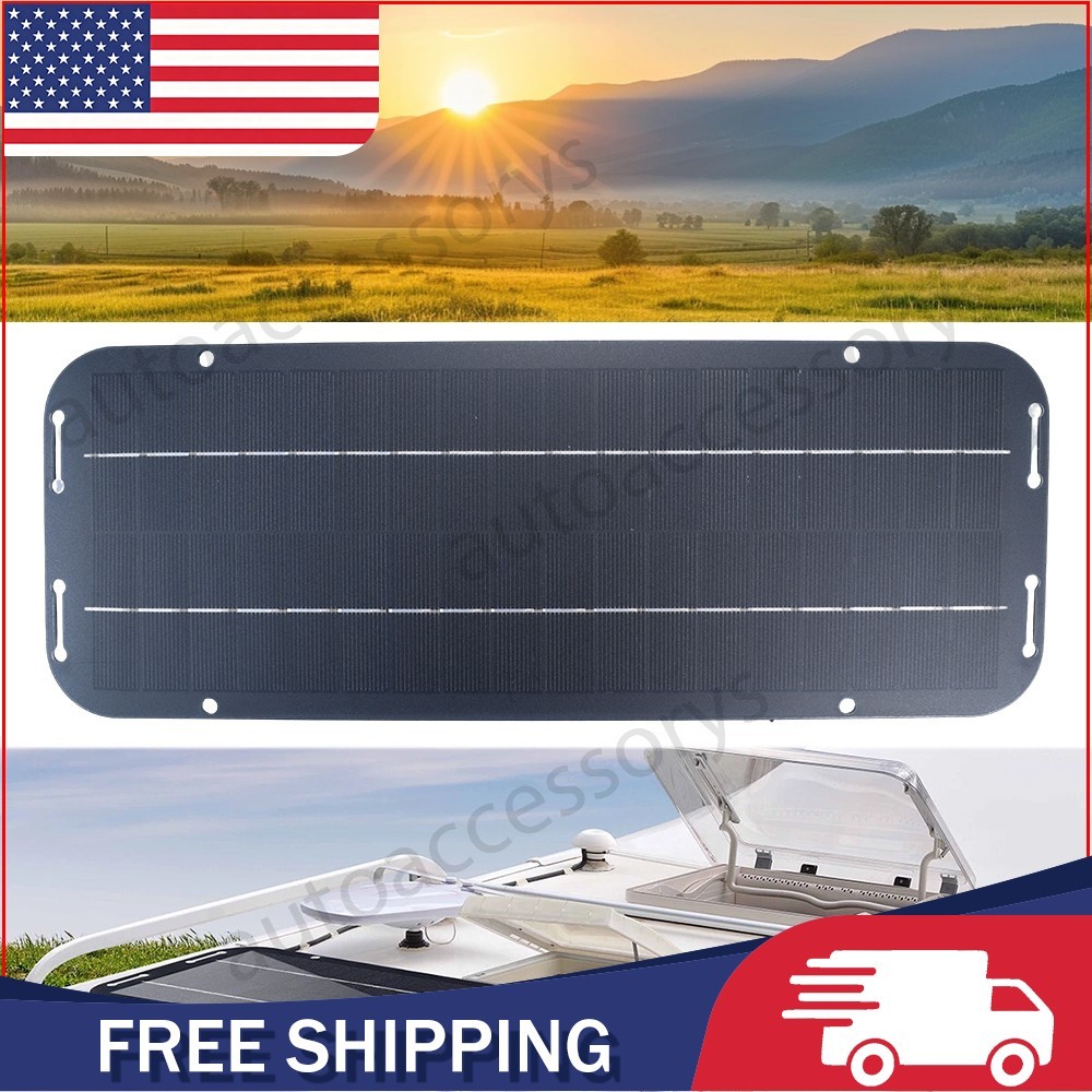 30W Solar Panel Kit 12V Trickle Charger Battery Charger Maintainer Boat RV Car