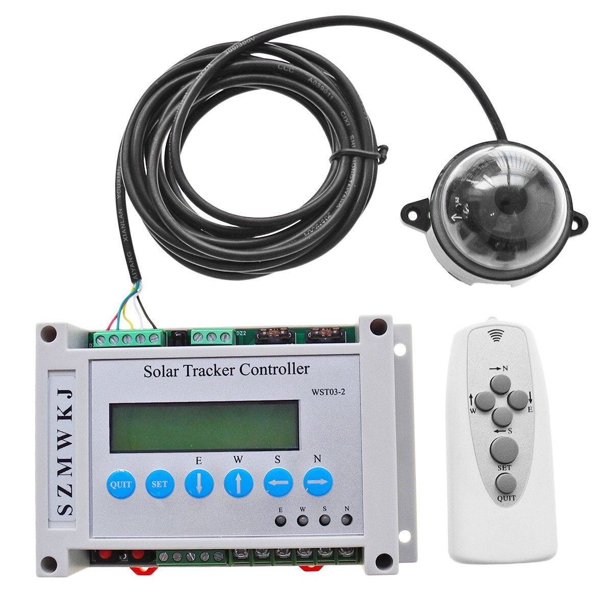 DC12V Dual Axis Solar Tracker &6000N Linear Actuators &Electronic LCD Controller