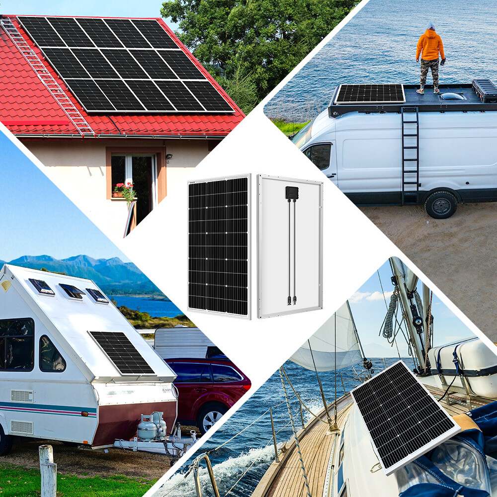 Dokio 100w 200w 400w 12v Mono Solar Panel for Home/RV/Boat/Battery/Power Station