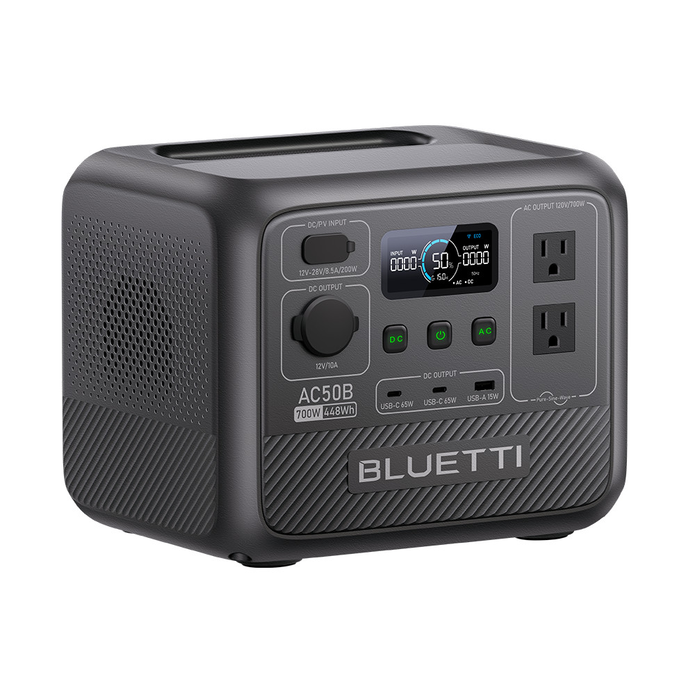 BLUETTI AC50B 700W 448Wh Portable Power Station for Mountain Trip Camping Gear
