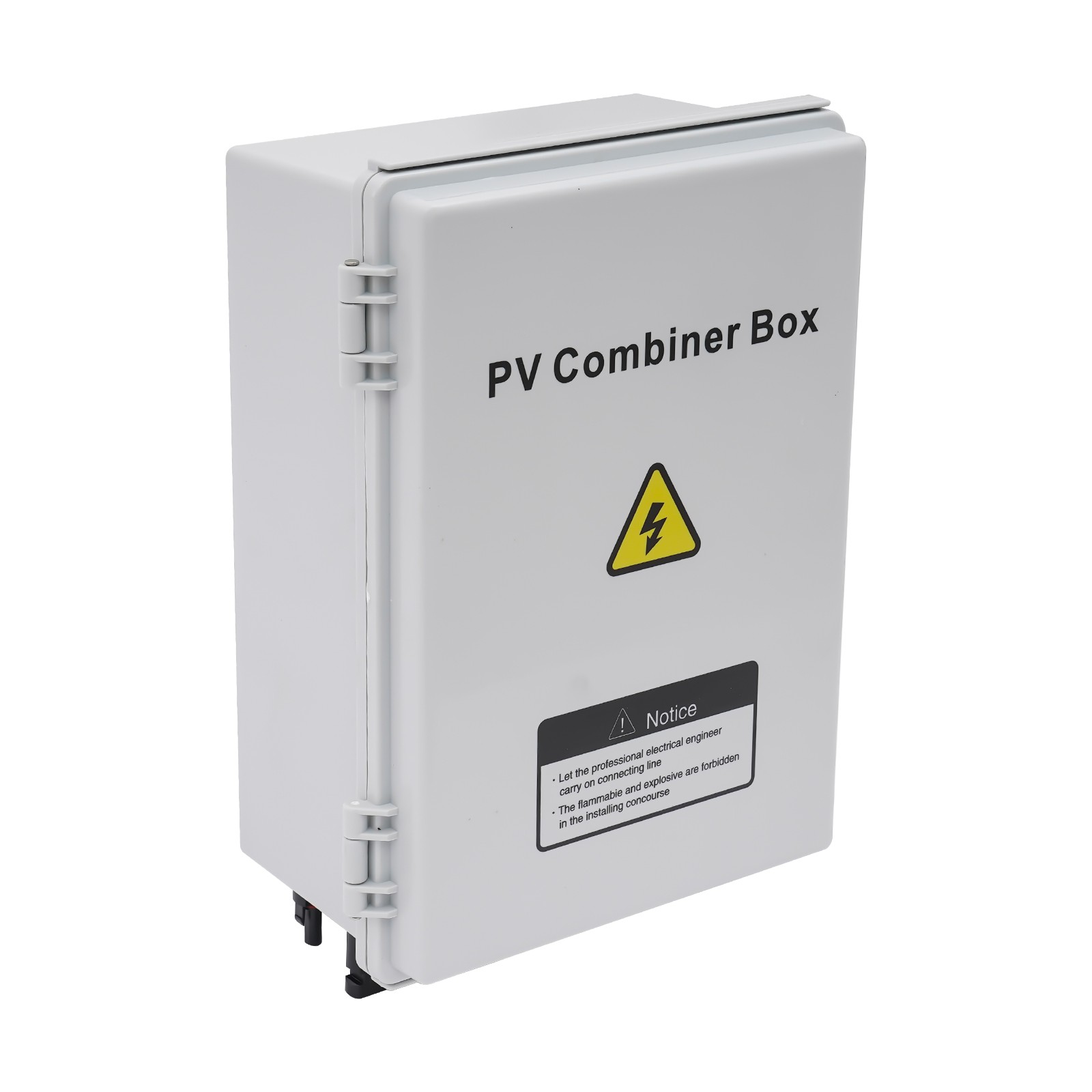 Solar PV Combiner Box With Lightning Protection 63A 6 strings For Solar Panel