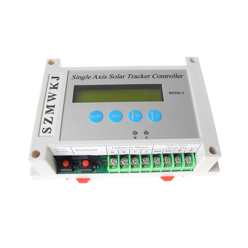 LCD Single Axis Solar Tracker DIY Kit -14″ Linear Actuator + Tracking Controller