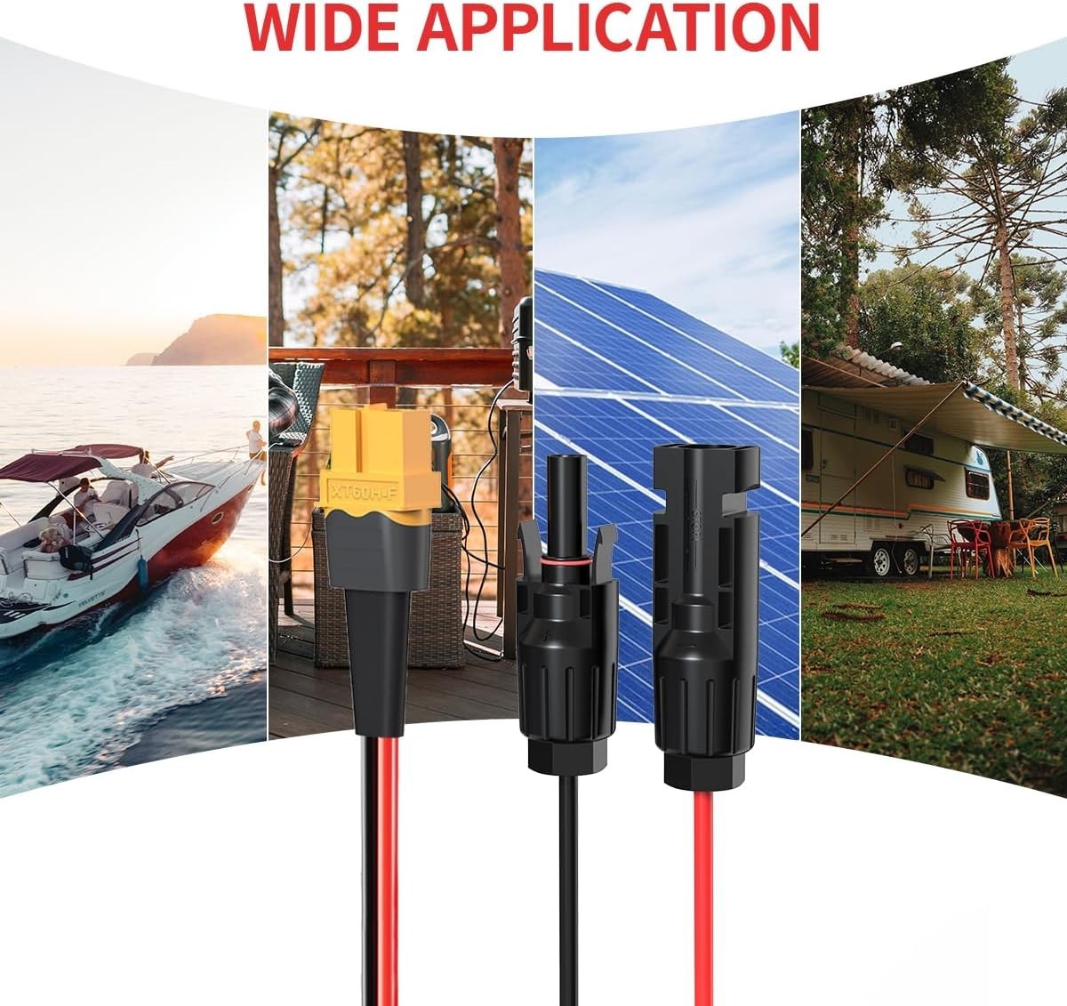 10AWG 2FT XT60 Solar Cable 2 10 25 35 50 75 100FT XT60 Extension Cable Solar …