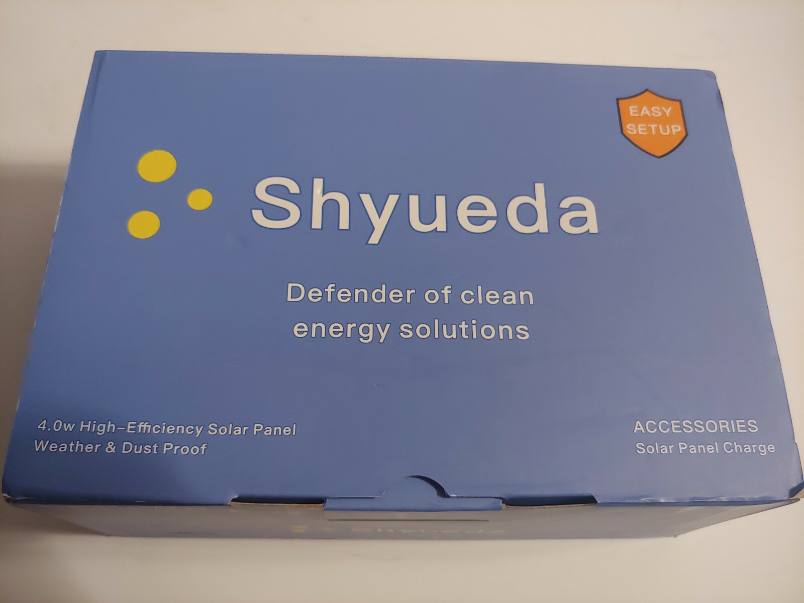 Shyueda Solar Panel for Spotlight Cam & Ring Stick-Up Cam Battery 4w NEW