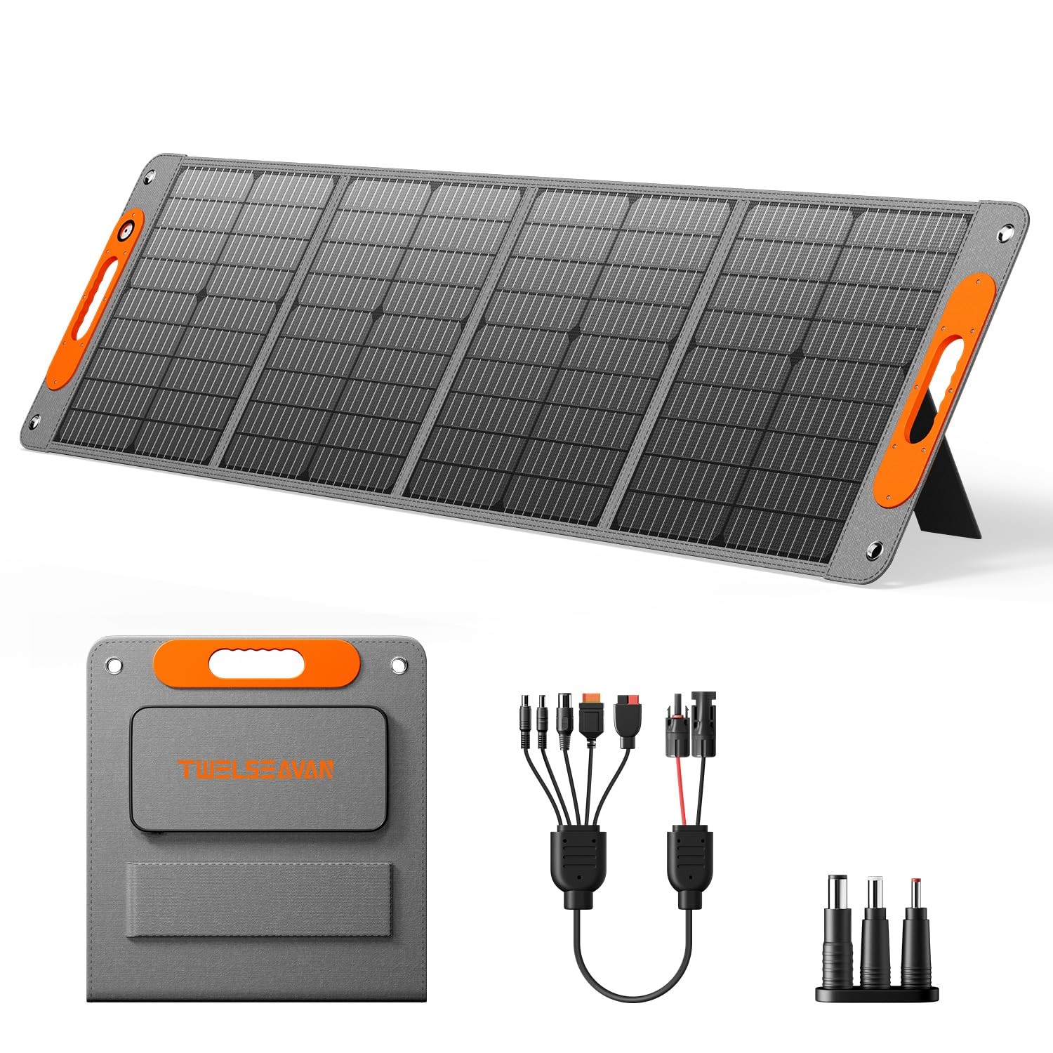 120W Portable Solar Panel for Power Station, 24% High Efficiency ETFE Foldabl…