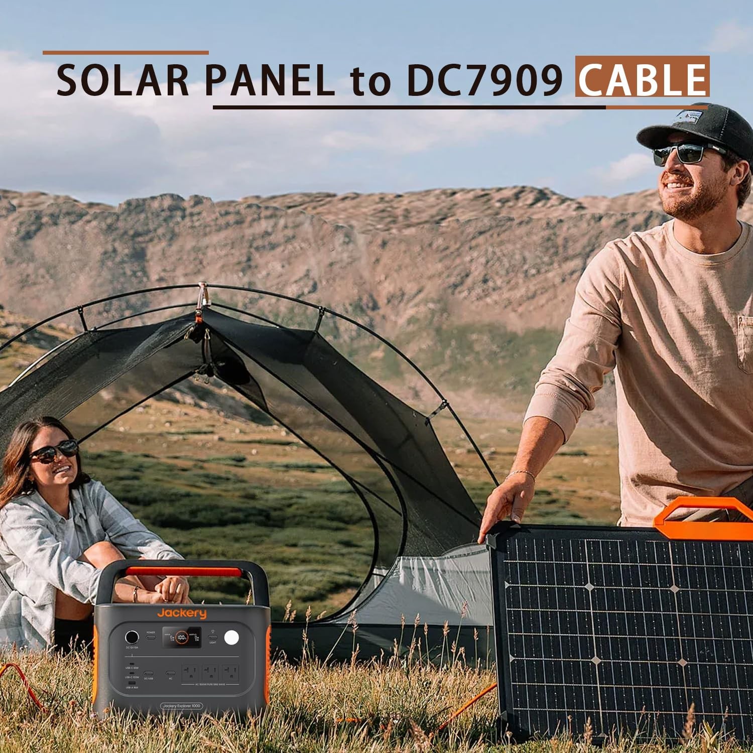 COMeap Solar Panel Adapter for Jackery, 6FT/1.8M Compatible with MC4 to DC 8m…