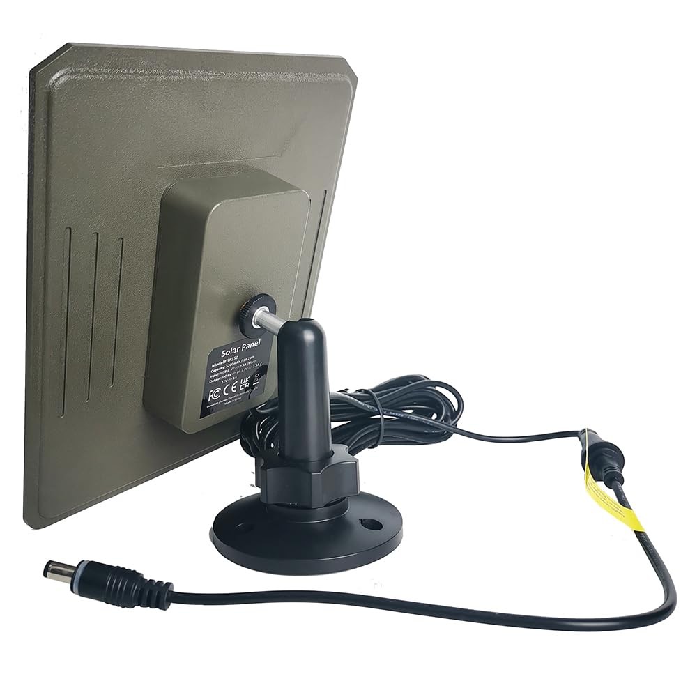 SP350 Solar Panel for Trail Cameras, 5200mAh Battery, Waterproof Design