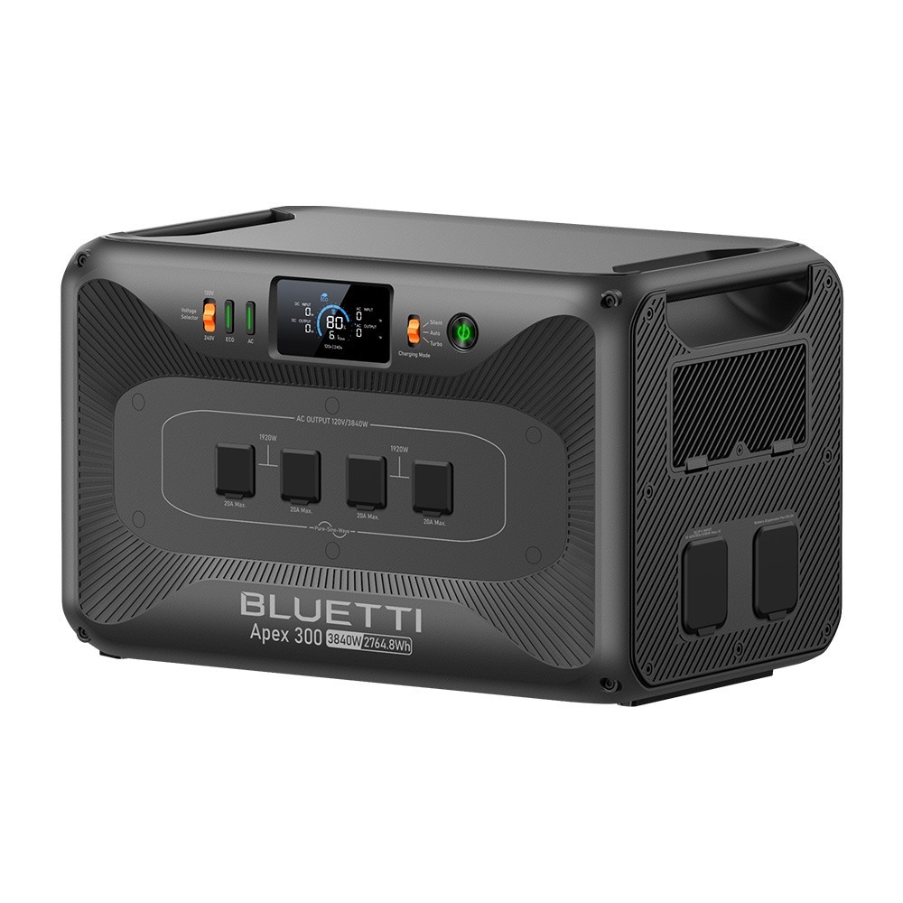 BLUETTI Apex 300+Charger 1 560W Alternator Charger 2764Wh Power Station