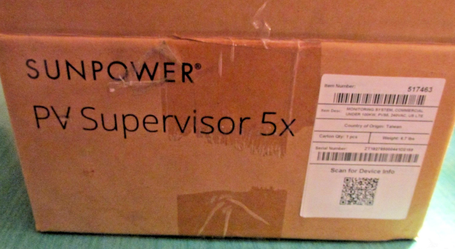 SunPower PV Supervisor 5X – Solar Monitoring System – Pt. 517463 -NIB (Open box)