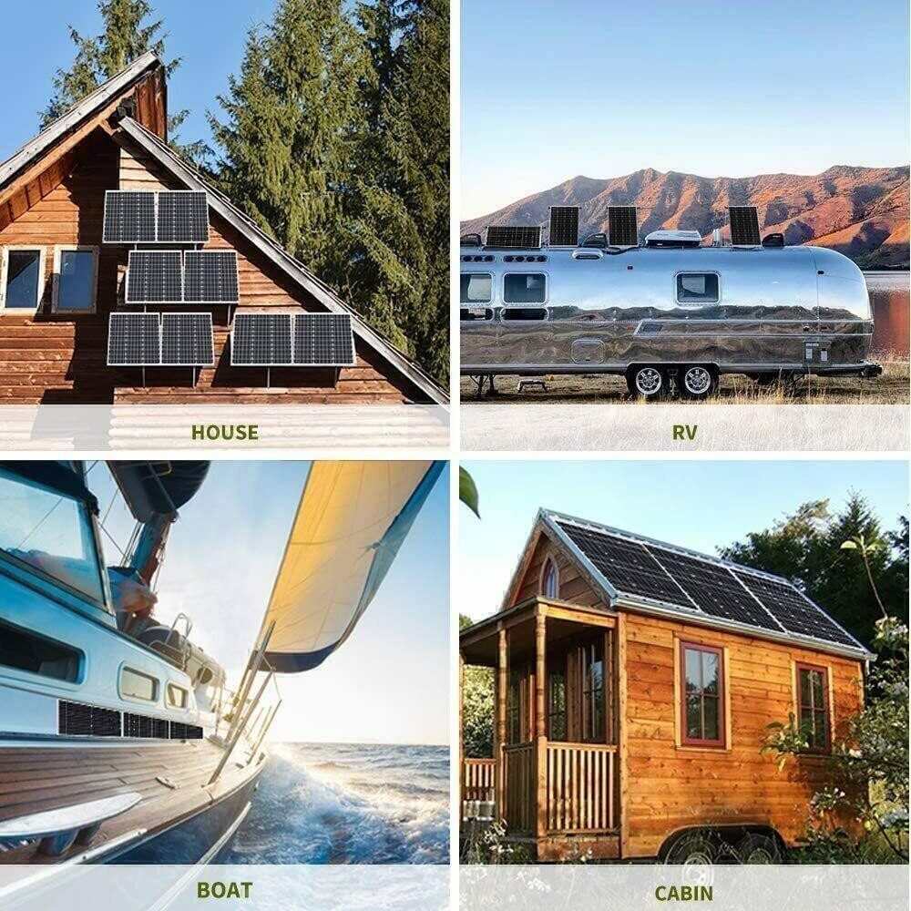 200 Watts 12 Volt Mono Solar Panel High Efficiency Solar Module for RV Trailer