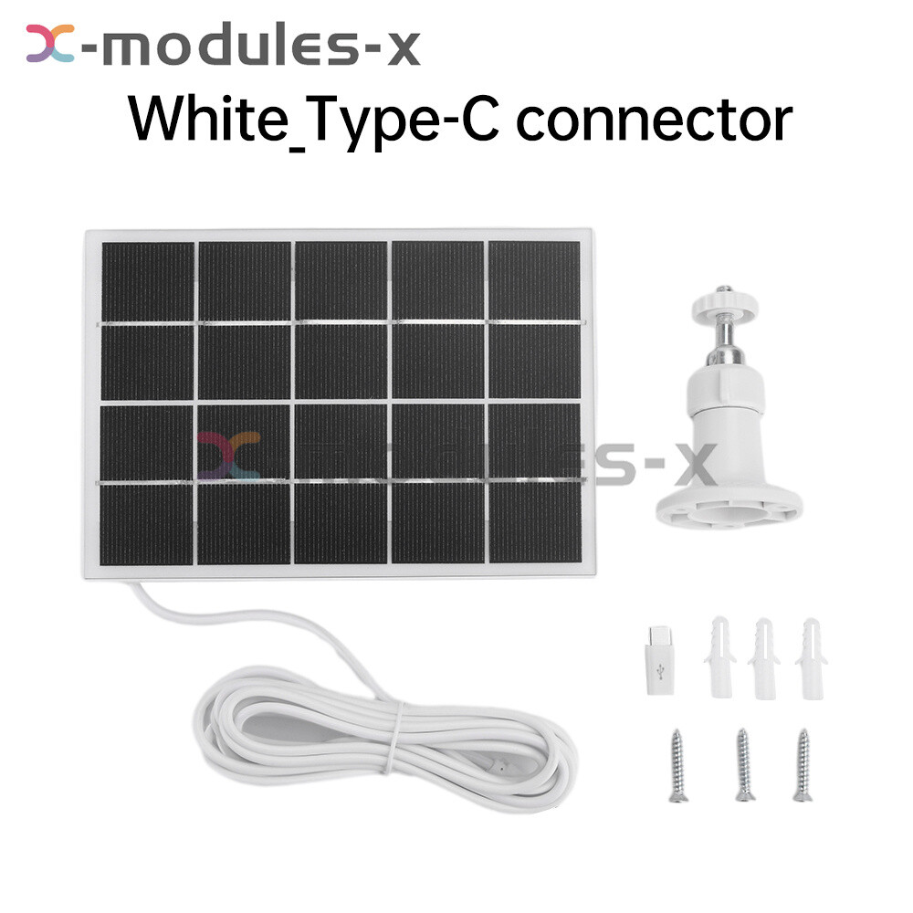 8W 5V Microcrystal Solar Panel+Mounting Bracket For Security Camera Water Pump