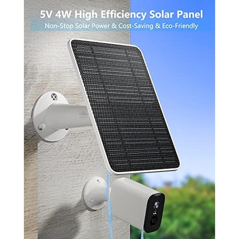 Solar Panel Charger Eufy Security Cameras 5W Waterproof 10ft Cable 2 Pack New