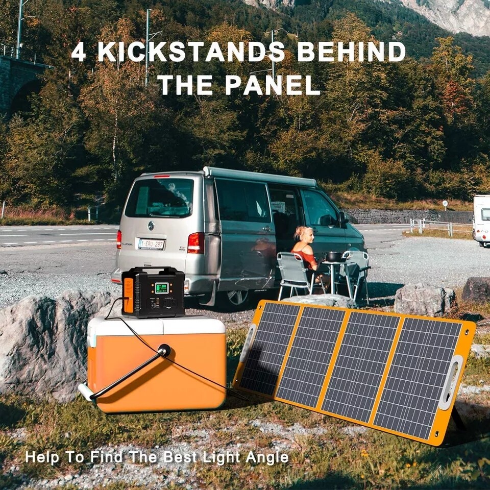 18v 100w foldable portable solar pannel Dc output PD type C Qc 3.0 fast deliver