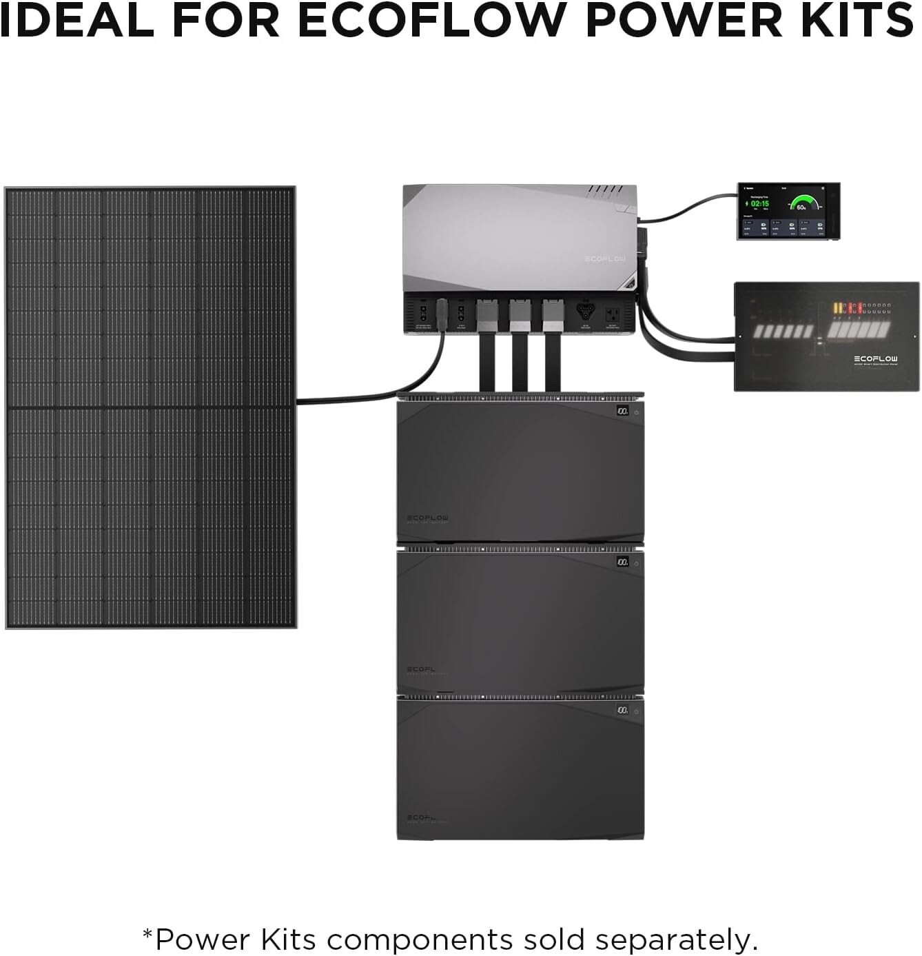 EcoFlow 2PCS Rigid 100W Solar Panels High Efficiency Monocrystalline PV Module
