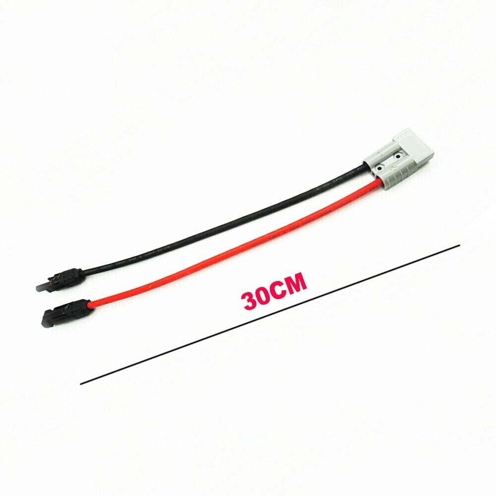 50 AMP Anderson Plug to Solar Panel Cable Y Adaptor Connector 30cm 4mm²