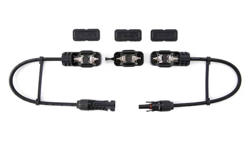 Connector Plug Junction Box Kit Diode Protected Cable PV Mount For Solar Panel