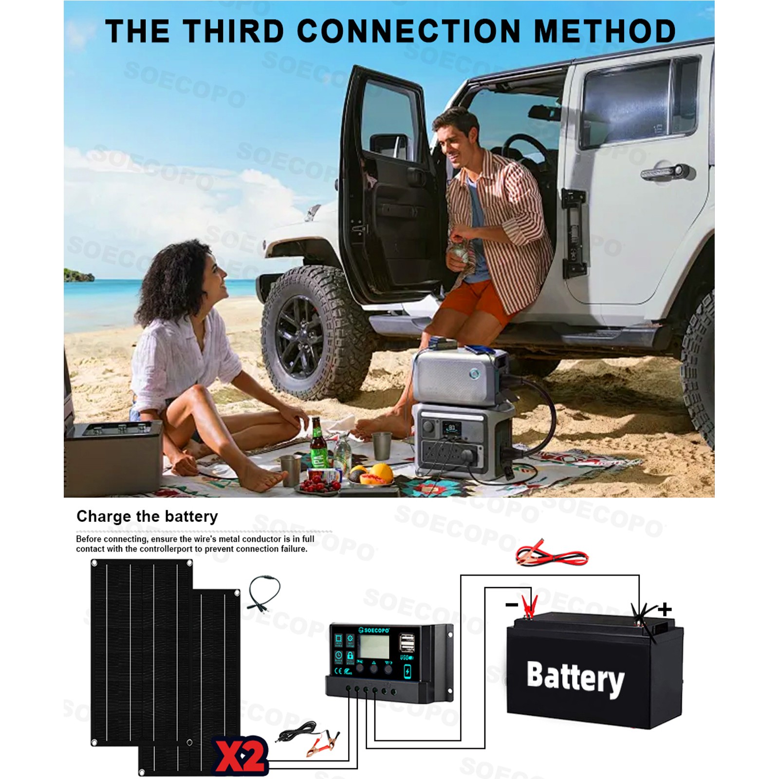 10000W Solar Kit | w/ Efficient Inverter, 2pcs Solar Panels, 100A Controller