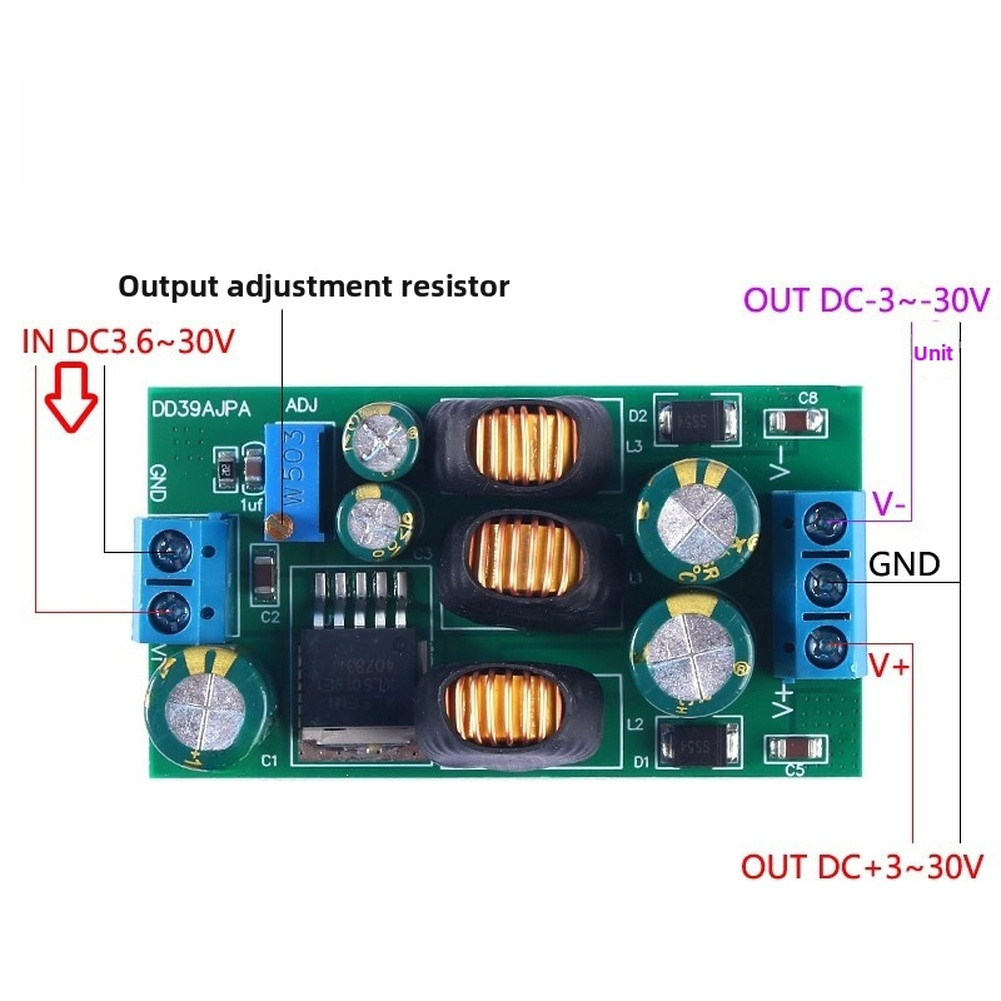 High Efficiency DC-DC Power Supply Module Dual Adjustable Output 3.6-30V Input
