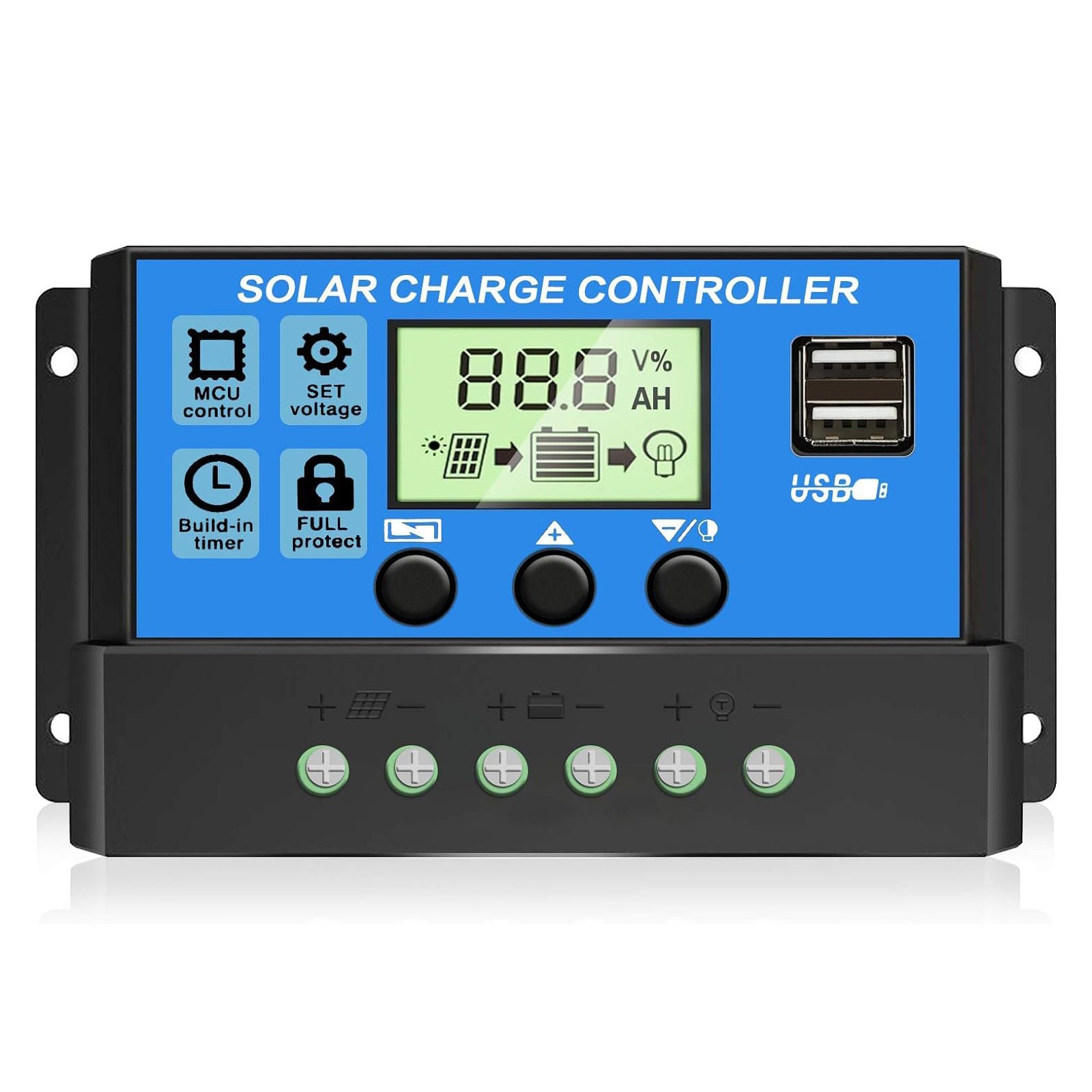 200W Solar Panel N-Type Mono&20A Controler Kit 18V RV Camper Boat Battery System